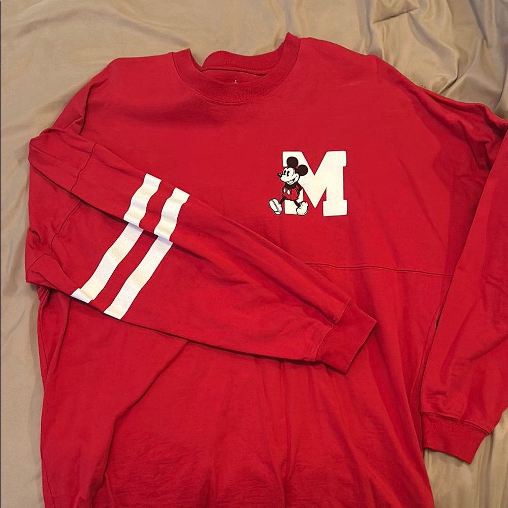 Disney Red Mickey Mouse Jersey Shirt